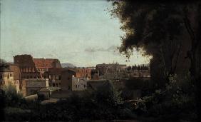 Le Colisee, vu des jardins Fernese 1826