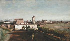 Trinita dei Monti from the Villa Medici c.1830-34