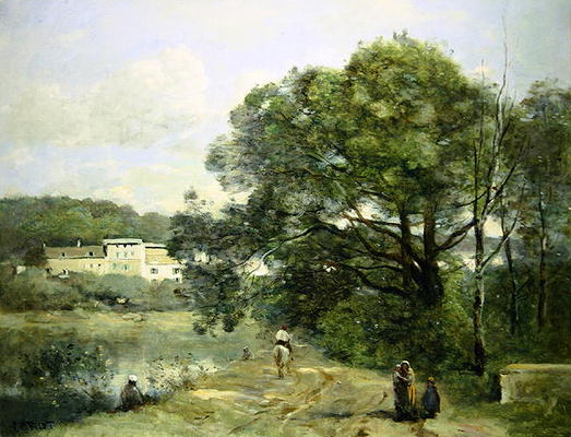 Ville d'Avray (oil on canvas) von Jean-Baptiste Camille Corot