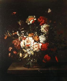 Flower Piece, 1706 (oil on canvas) 19th