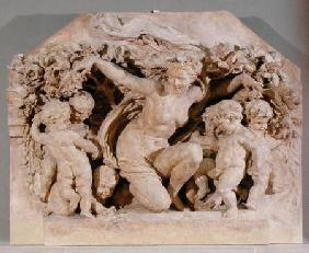 Triumph of Flora, relief taken from the facade of the Flora Pavilion of the Louvre Palace 1866
