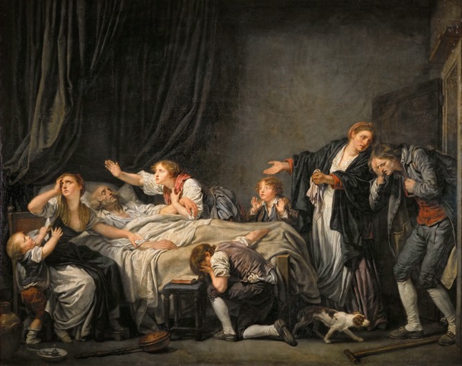 Der väterliche Fluch (Der undankbare Sohn) von Jean Baptiste Greuze