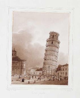 Der schiefe Turm von Pisa 1822