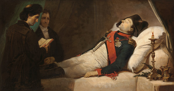 Napoleon auf dem Sterbebett von Jean Baptiste Mauzaisse