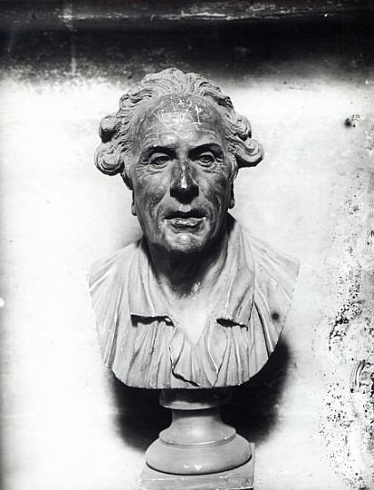 Self-portrait (plaster) von Jean-Baptiste Pigalle