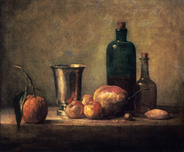 Stillleben mit Bigaradie von Jean-Baptiste Siméon Chardin