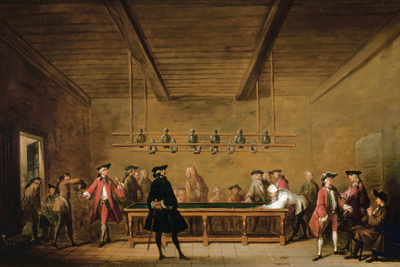 Die Partie Billard von Jean-Baptiste Siméon Chardin