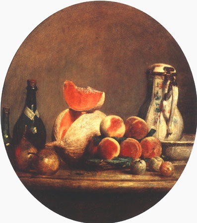 Die Schnittmelone von Jean-Baptiste Siméon Chardin