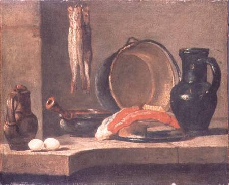 Still Life of Kitchen Utensils von Jean-Baptiste Siméon Chardin