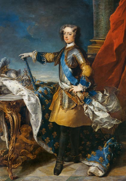 Portrait of Louis XV (1710-74) King of France von Jean-Baptiste van Loo