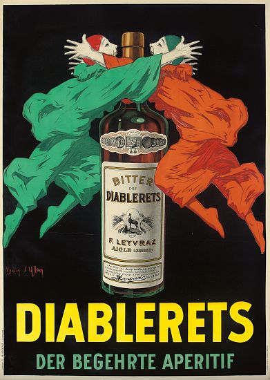 Advertising poster for the aperitif Diablerets von Jean D'Ylen