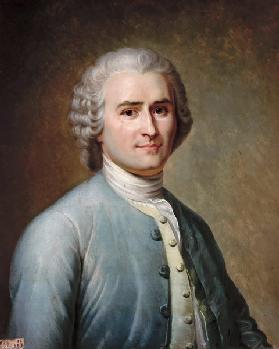 Porträt von Jean-Jacques Rousseau (1712-1778) 1843