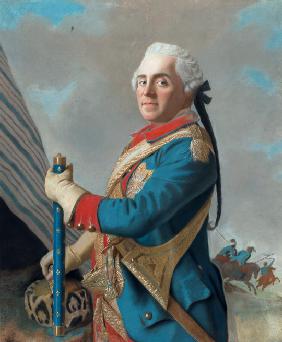 Porträt von Moritz Graf von Sachsen (1696–1750), Marschall von Frankreich 1748