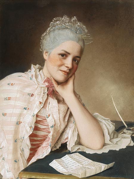 Porträt von Sängerin Mademoiselle Louise Jacquet von Jean-Étienne Liotard