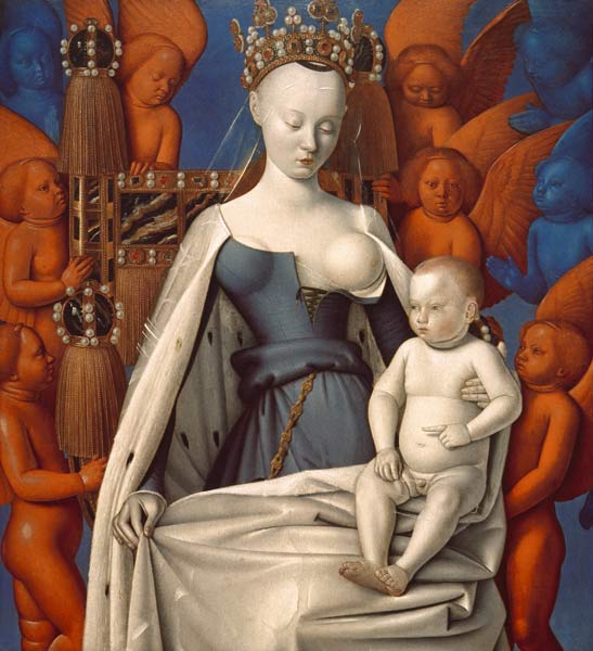 Madonna mit Kind von Jean Fouquet