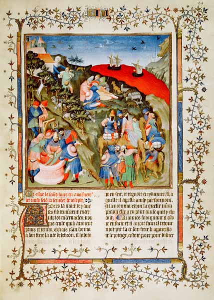 Ms Fr.247 f.25 The Story of Joseph, illustration, from ''Antiquites Judaiques'', c.1470  (see also 3 von Jean Fouquet