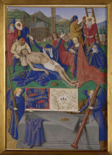 Deploration du Christ au pied de la croix von Jean Fouquet