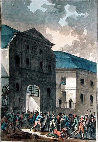The Pillage of the Saint-Lazare Convent, 13th July 1789 von Jean-Francois Janinet