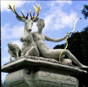 Diane de Poitiers (1499-1566) as Diana mounted on a Stag