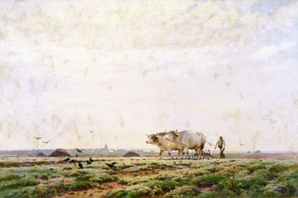 The First Furrows, Haute Alsace or The Labourer 1883