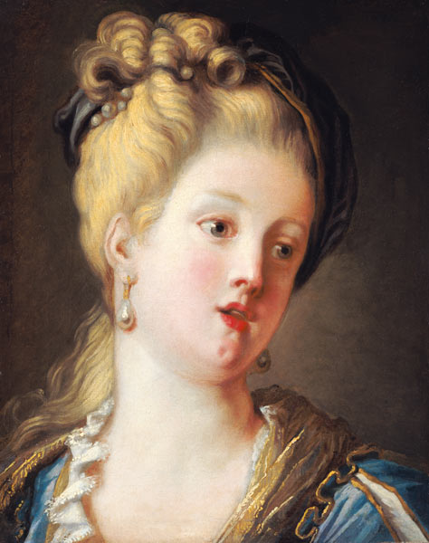 Portrait of a young woman von Jean Honoré Fragonard