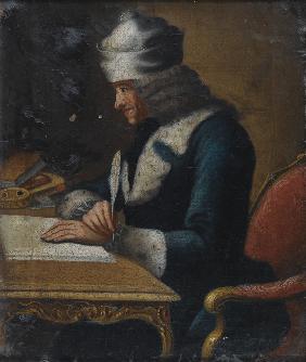 Porträt von Francois Marie Arouet de Voltaire (1694-1778)
