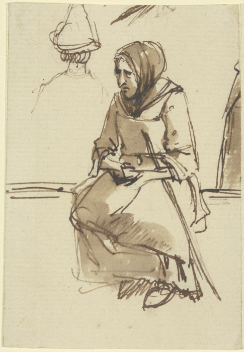 Sitzenden alte Frau von Jean Jacques de Boissieu