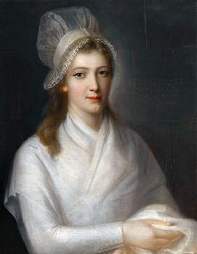 Porträt von Charlotte Corday (1768-1793)