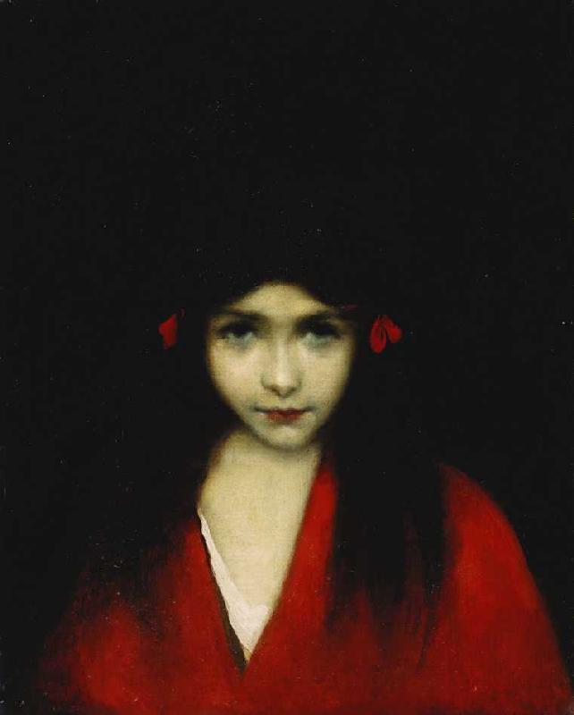 Porträt eines Mädchens. von Jean-Jacques Henner
