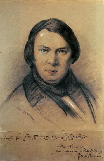 Robert Schumann (1810-56) 1853 von Jean Joseph Bonaventure Laurens