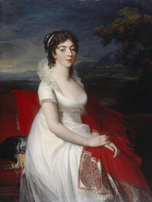 Porträt von Fürstin Obolenskaja von Jean Laurent Mosnier