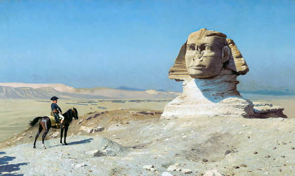 Bonaparte vor der Sphinx von Jean-Léon Gérome