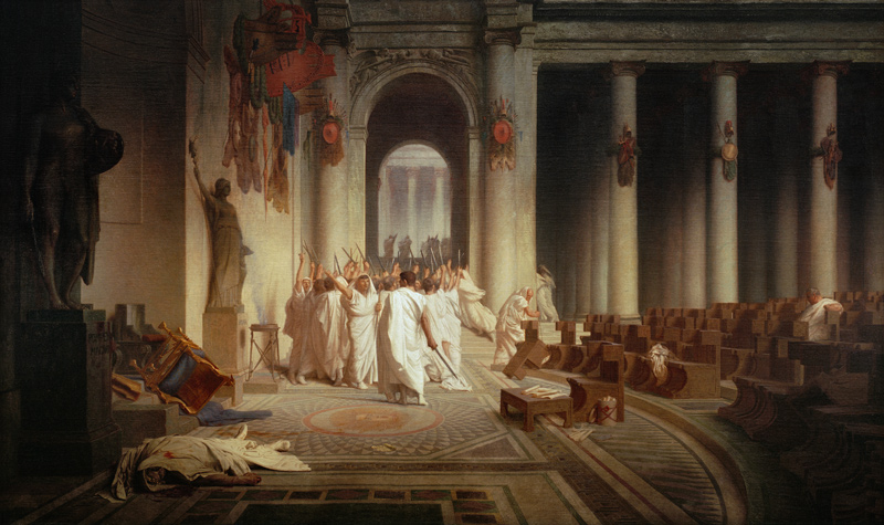 Der Tod Caesars von Jean-Léon Gérome