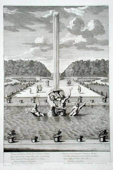 Fountain with Triton and Sirens, Versailles von Jean Lepautre