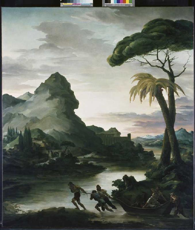 Heroische Landschaft mit Fischern von Jean Louis Théodore Géricault