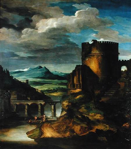 Italian Landscape or, Landscape with a Tomb von Jean Louis Théodore Géricault