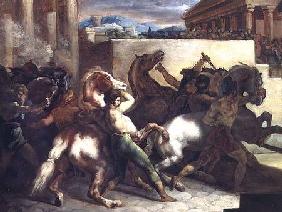 The Wild Horse Race at Rome c.1817