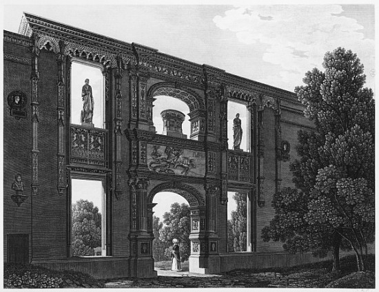 Arch of Gaillon, Musee des Monuments Francais, Paris, illustration from ''Vues pittoresques et persp von Jean Lubin Vauzelle