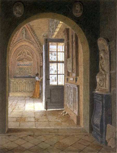 A Room in the Convent of the Petits Augustins von Jean Lubin Vauzelle