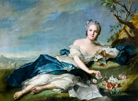 Henrietta Maria of France (1606-69) as Flora 1742
