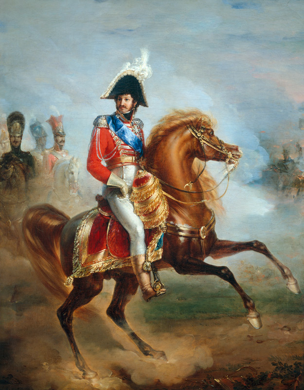 Joachim Murat ( 1767-1815) on Horseback von Jean-Pierre Franque