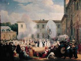 Francois Rene (1768-1848) Vicomte de Chateaubriand, Receiving the Grand Duchess Elena of Russia (180 1830