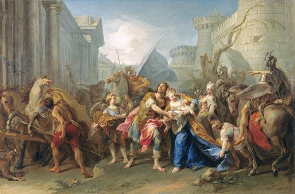 Hector nimmt Abschied von Andromache 1727