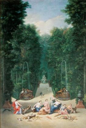 The Groves of Versailles: View of the Maze with Diana and her Nymphs 1688