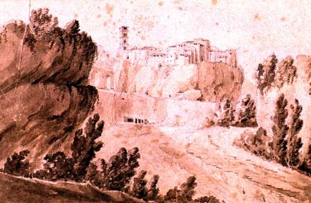 View of the Town of Bracciano von Jean Thomas Thibault