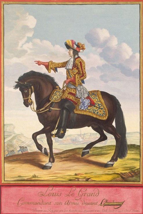 König Ludwig XIV. bei der Schlacht von Cambrai von Jean Dieu de Saint-Jean