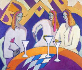 Girls Night Out, 2003-04 (acrylic on canvas) 