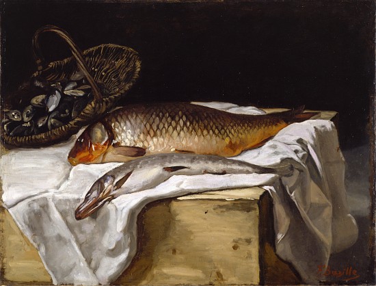 Still Life with Fish von Jean Frederic Bazille