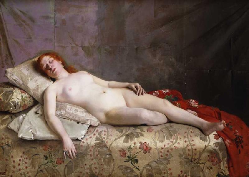 Schlafender Akt von Jeanne Bordes-Guyon