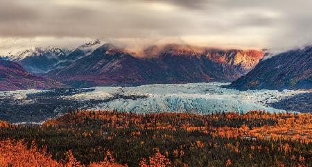 Matanuska-Gletscher im Herbst